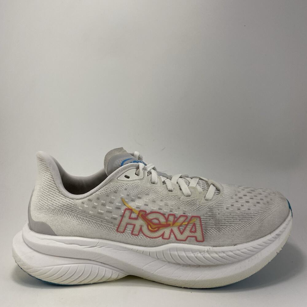 Hoka One One Mach 6 Running Shoes Womens Size 8.5 B Nimbus White Cloud Comfort